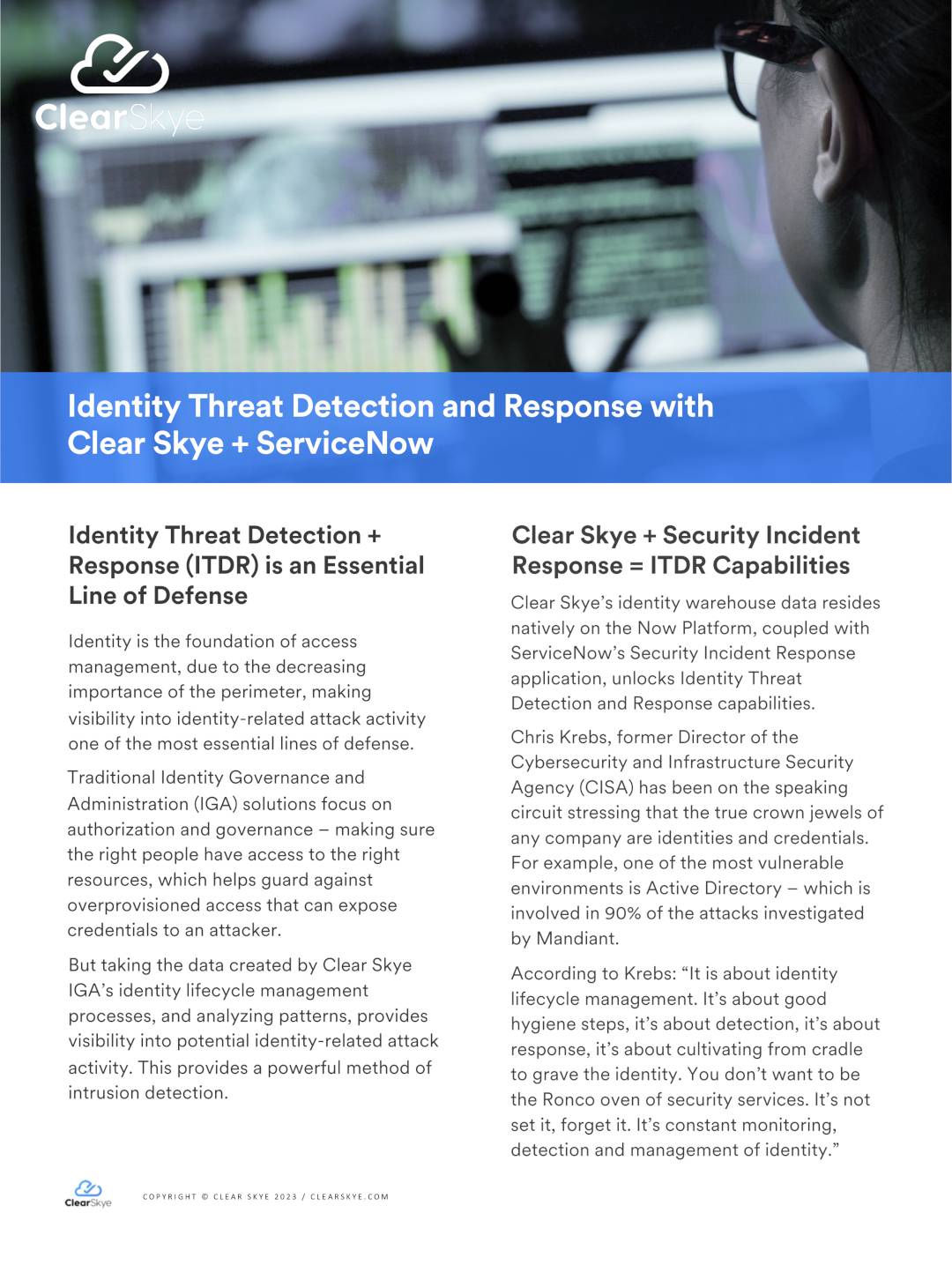 Clear Skye IGA und ServiceNow SecOps