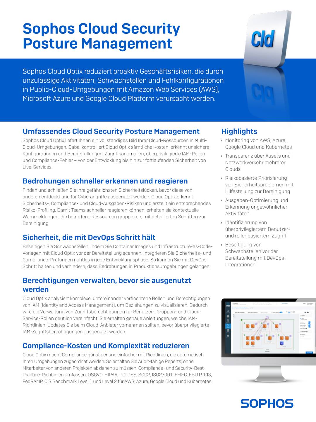 Sophos Cloud Security Posture Management Datenblatt