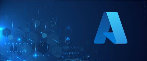 Abstrakter Hintergrund mit Azure-Logo