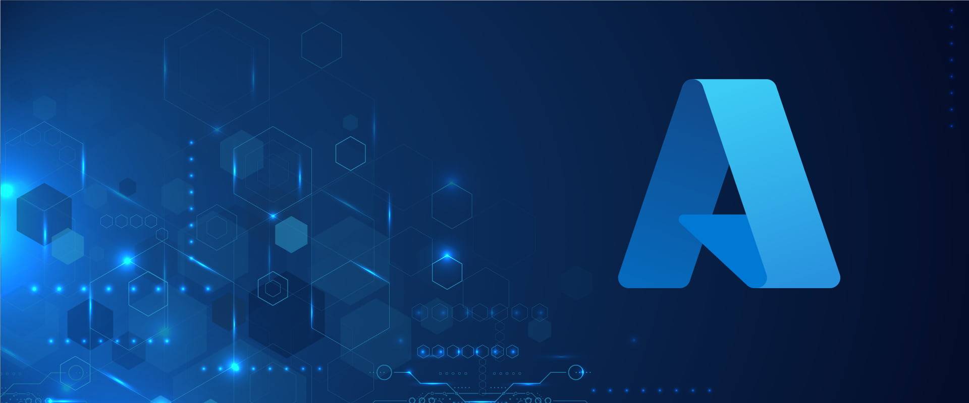 Abstrakter Hintergrund mit Azure-Logo