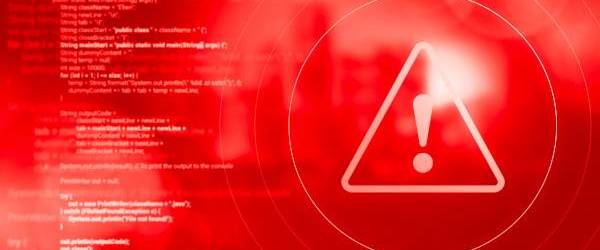 Roter abstrakter Hintergrund mit Achtung-Schild