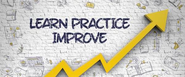 Illustration: learn, practise, improve