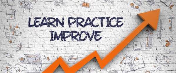 Illustration: learn, practice, improve