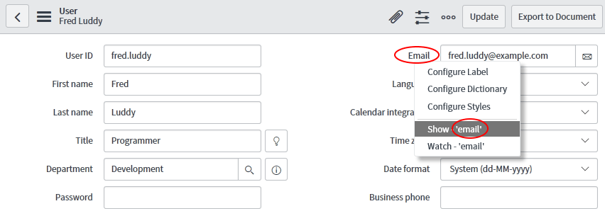 Den internen Feldnamen in ServiceNow herausfinden