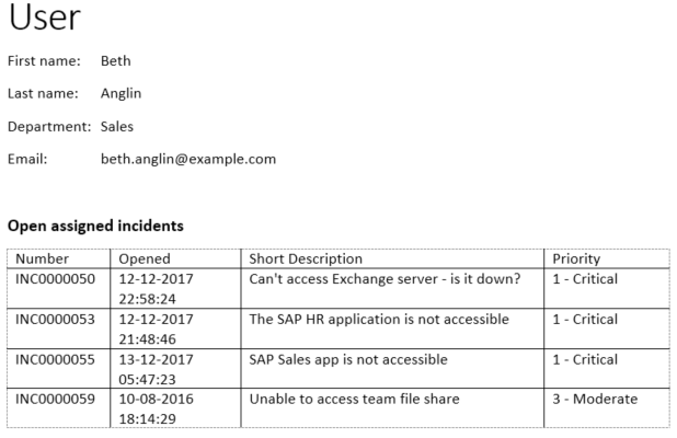 xxx Den internen Feldnamen in ServiceNow herausfinden