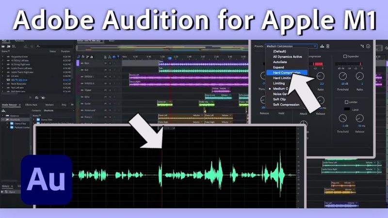 Verbessern Sie Ihre Audiobearbeitung mit Adobe Audition für Apple M1